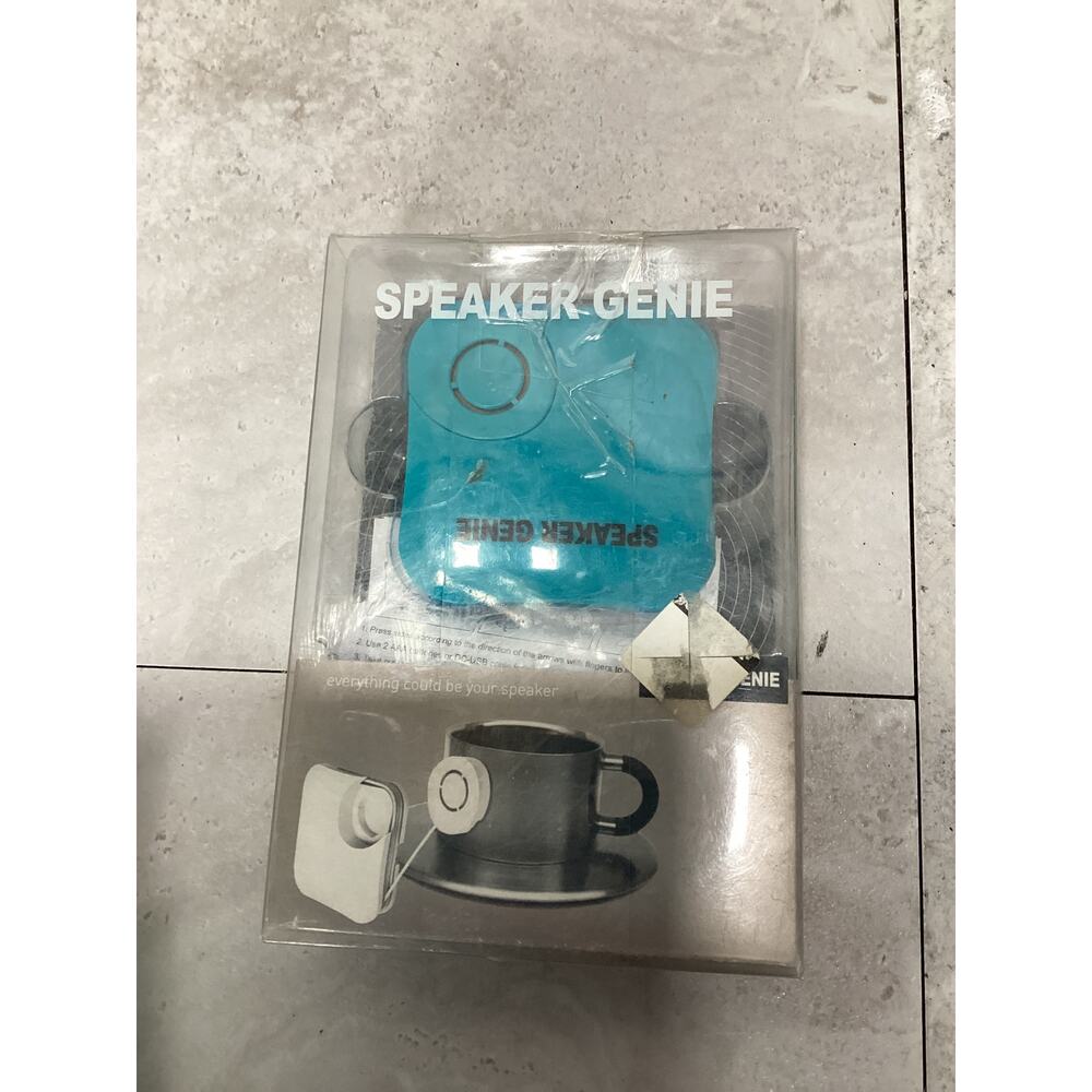 New "Speaker Genie" Blue Vibration Speaker Audio